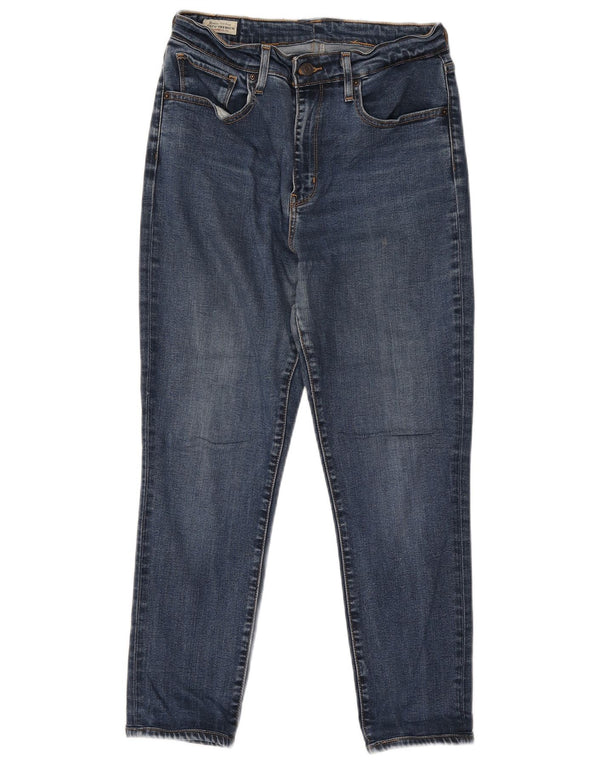 Blugi tăiați cu talie înaltă Levi's L28 L25 albastru