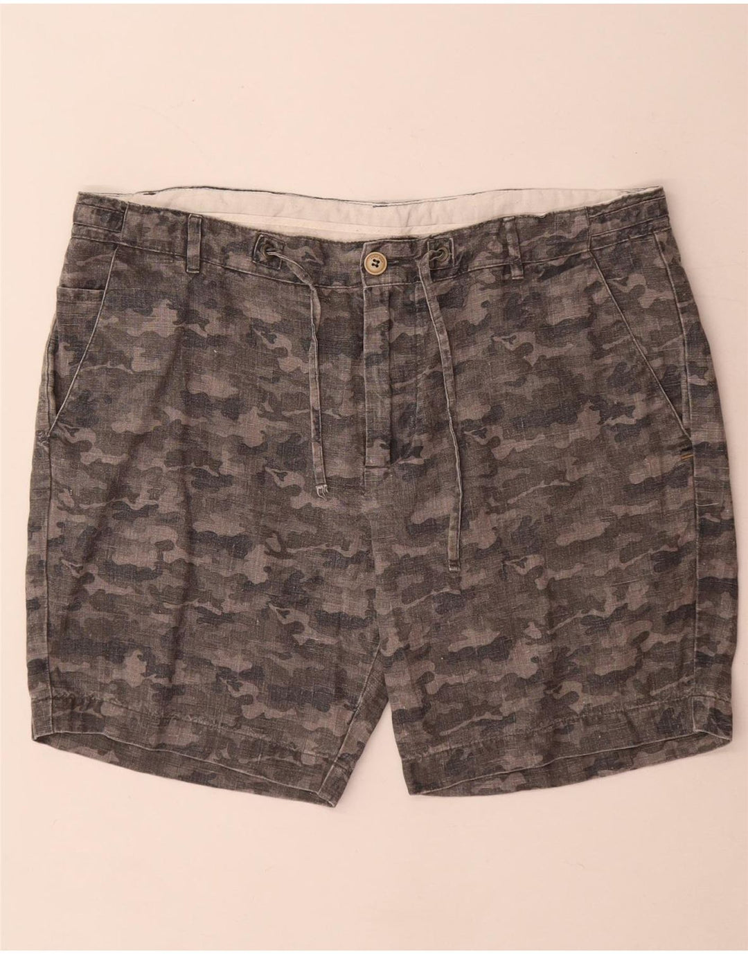 Pantaloni scurți chino pentru bărbați Zara XL W36 Camuflaj gri