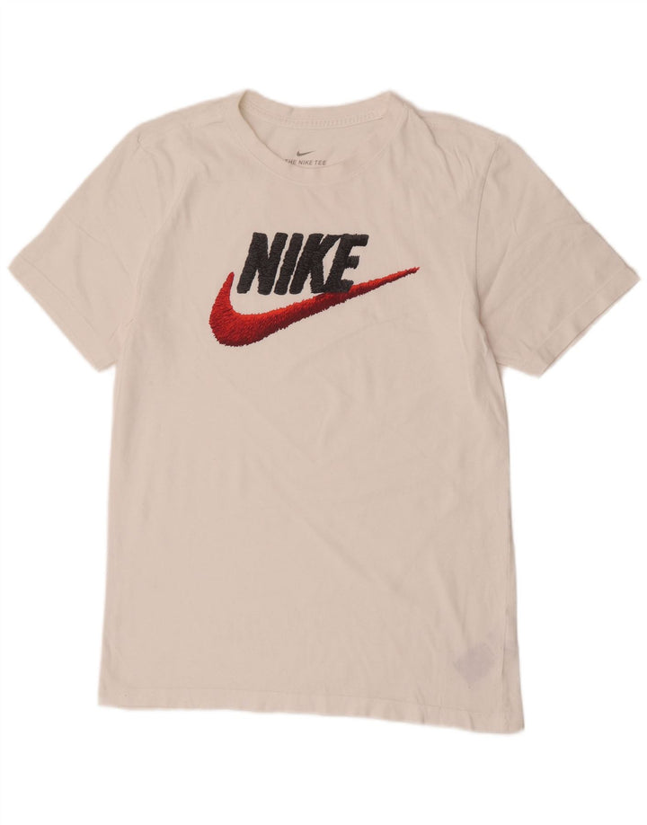 Tricou grafic Nike pentru bărbați Top mic, alb, bumbac