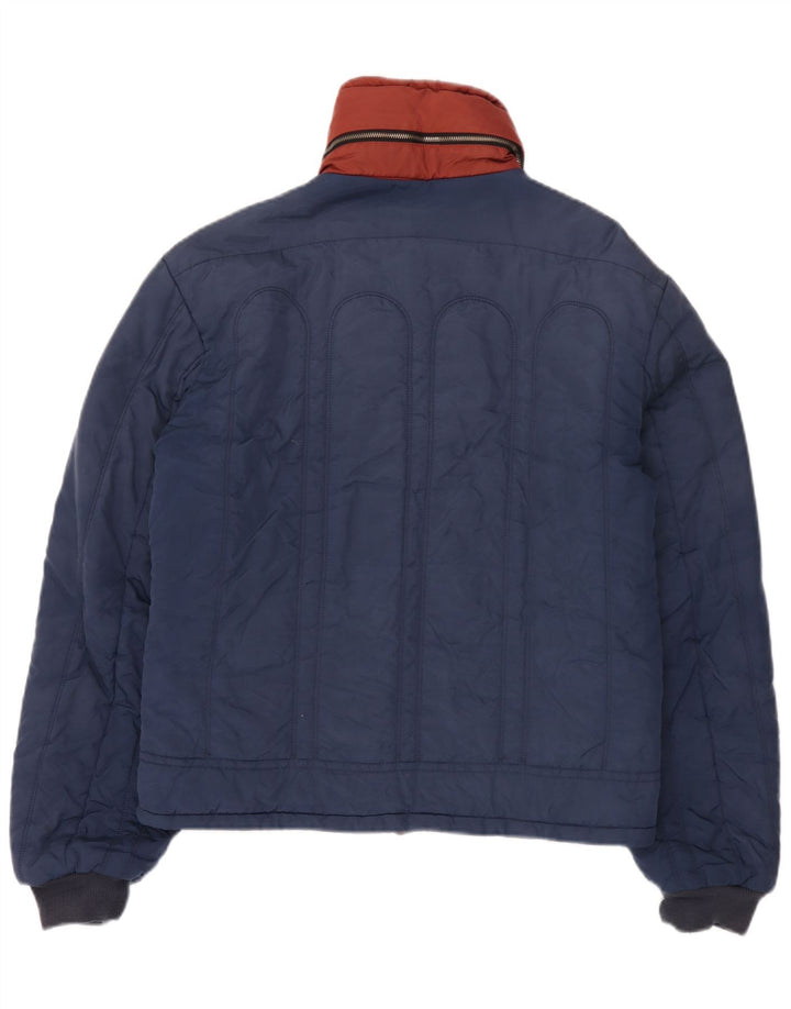 Jachetă bomber cu glugă pentru bărbați Diesel UK 42 XL Blue Nylon