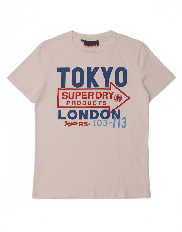 Tricou grafic pentru bărbați Superdry Top XL Bumbac alb