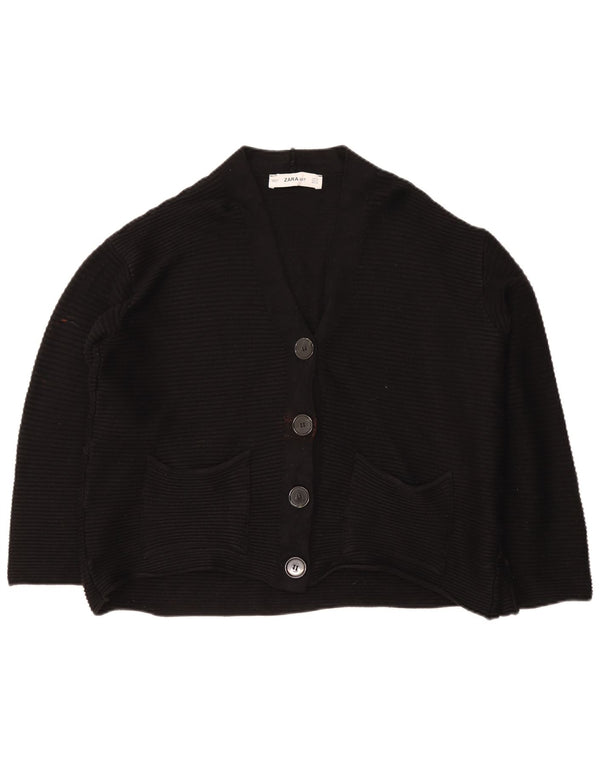 Pulover cardigan supradimensionat pentru femei Zara UK 10 Small Black Classic