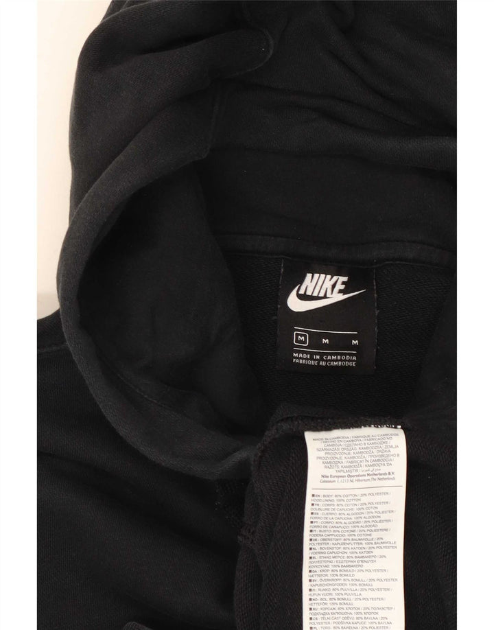 Pulover Nike pentru bărbați, cu fermoar, bumbac mediu negru