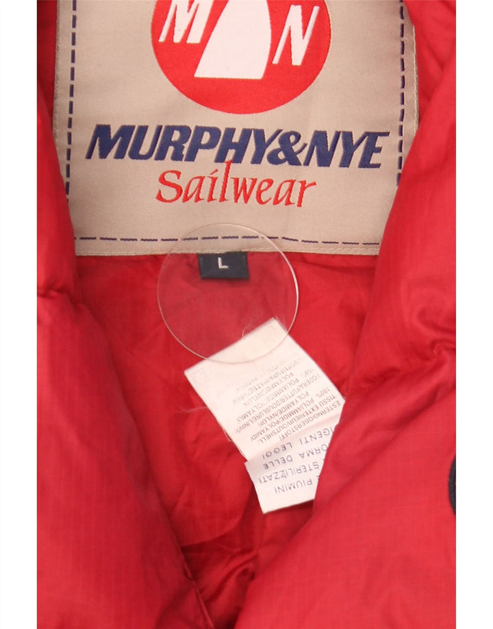 Gilet căptușit pentru bărbați Murphy & Nye UK 40 Poliamidă roșie mare