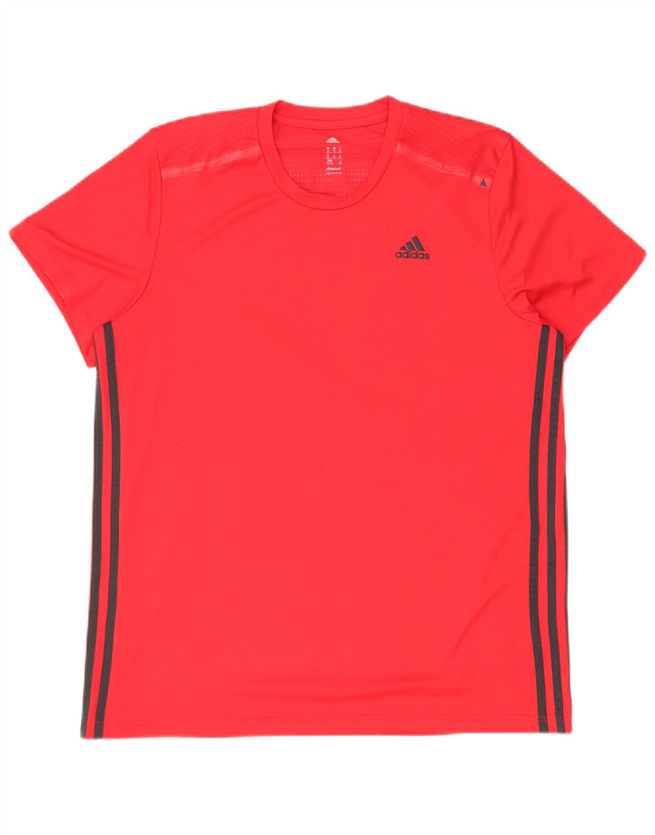 Tricou Adidas Climacool pentru bărbați Top XL Poliester roșu