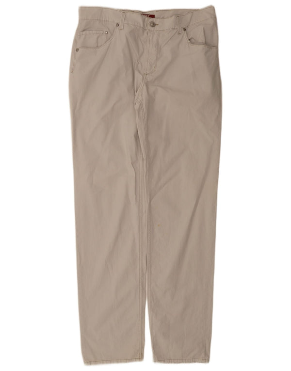 Pantaloni casual drepti pentru bărbați Carrera L36 L34 Bumbac alb