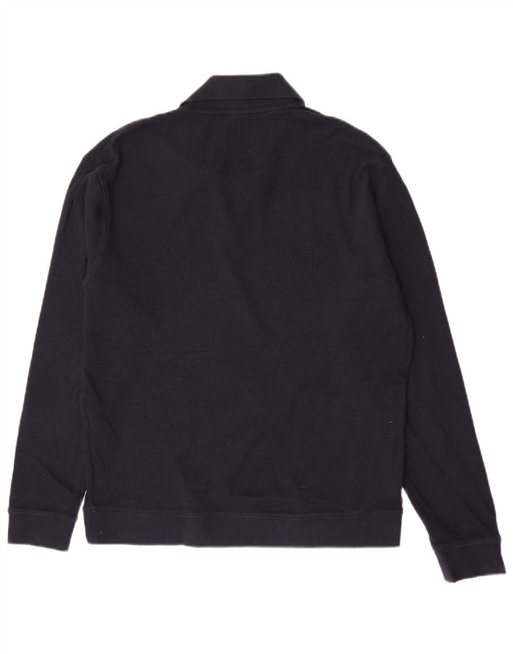 Pulover pentru bărbați Zara, cu gât polo, mic, bleumarin