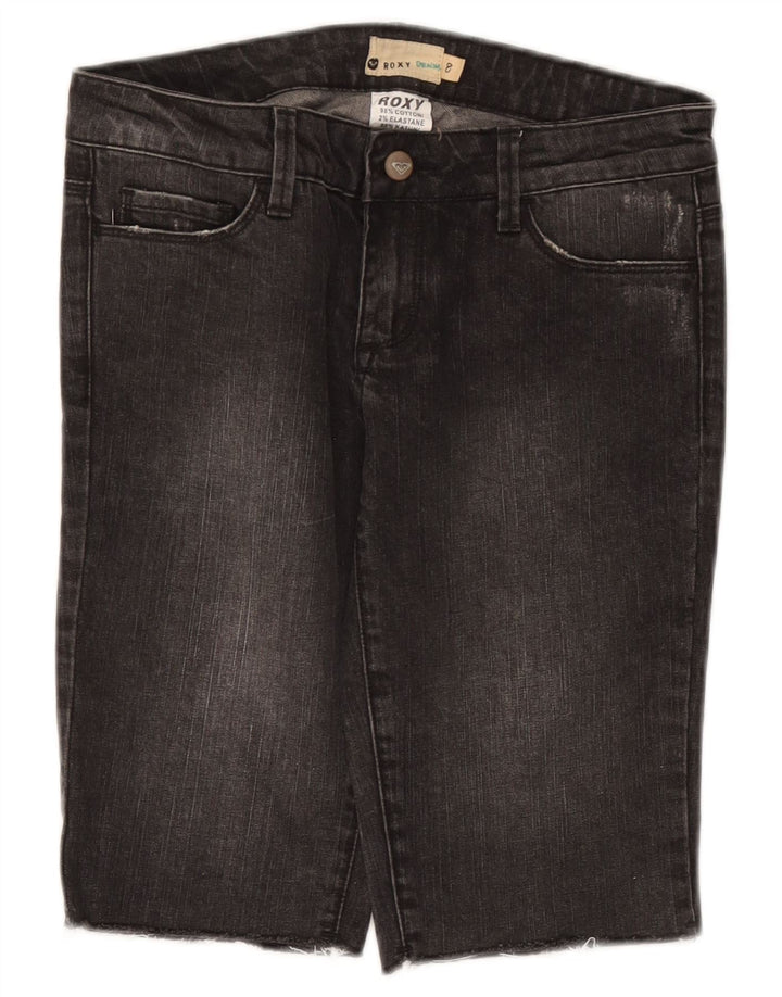 Pantaloni scurți din denim Roxy pentru femei US 8 Medium W27 bumbac gri