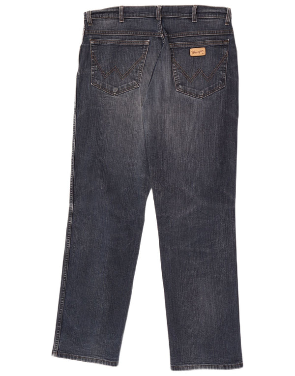Blugi drepte stretch pentru bărbați Wrangler Texas W34 L32 Bumbac albastru
