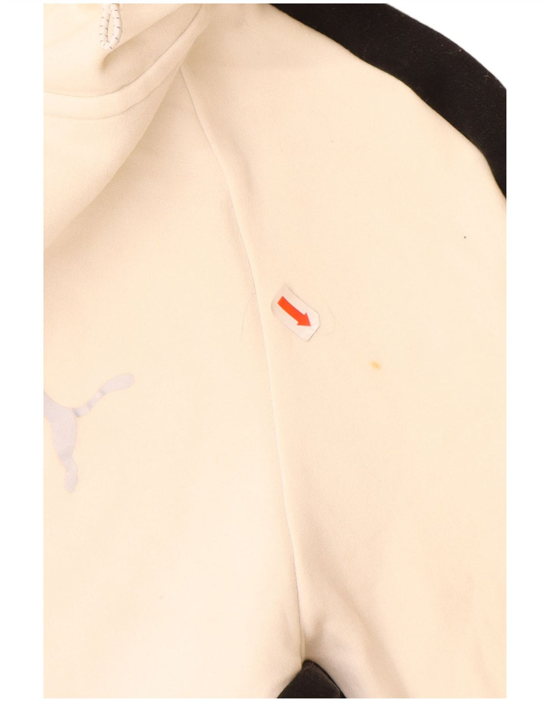 Pulover cu capota cu fermoar PUMA pentru bărbați, XL, bumbac color bloc alb