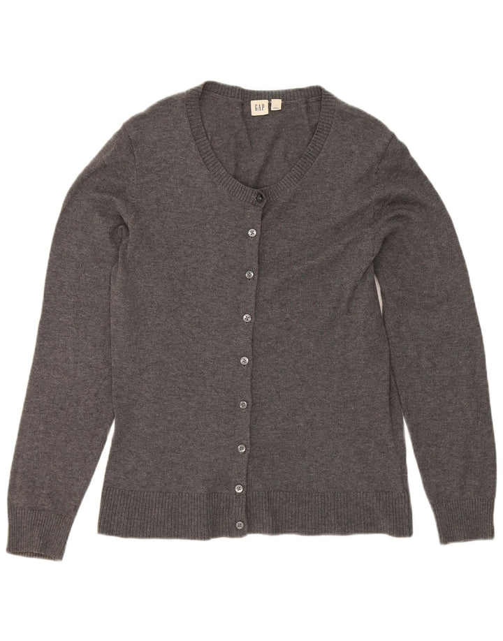 Pulover cardigan pentru femei Gap UK 14 mare bumbac gri