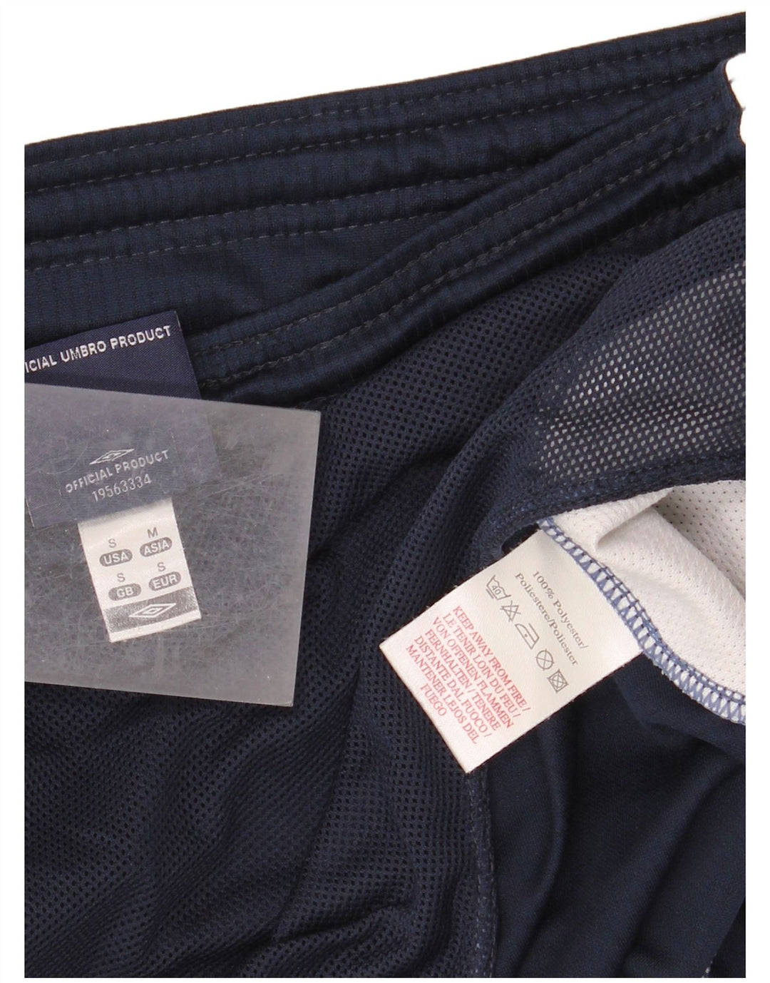 Pantaloni scurți sport Umbro Anglia pentru bărbați, mici, bleumarin, poliester color bloc