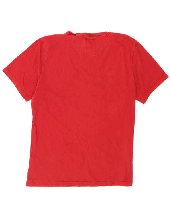 Tricou grafic pentru bărbați Barbour Tailored Fit Top mare din bumbac roșu