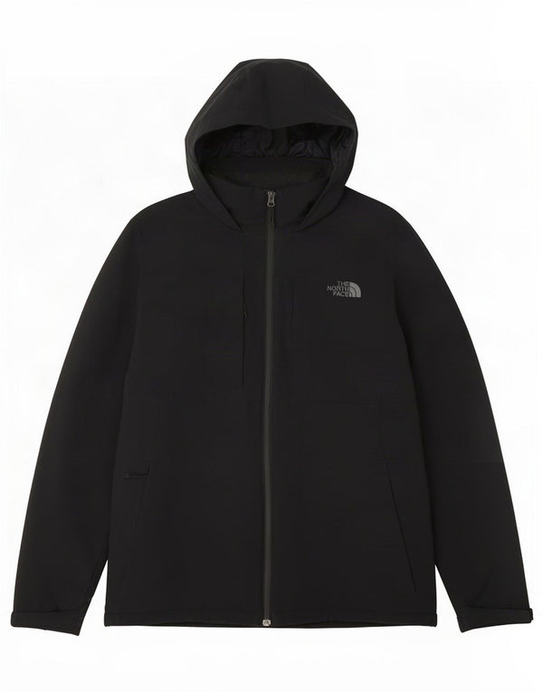 Jachetă Windbreaker pentru bărbați cu glugă The North Face UK 40 Poliester negru mare