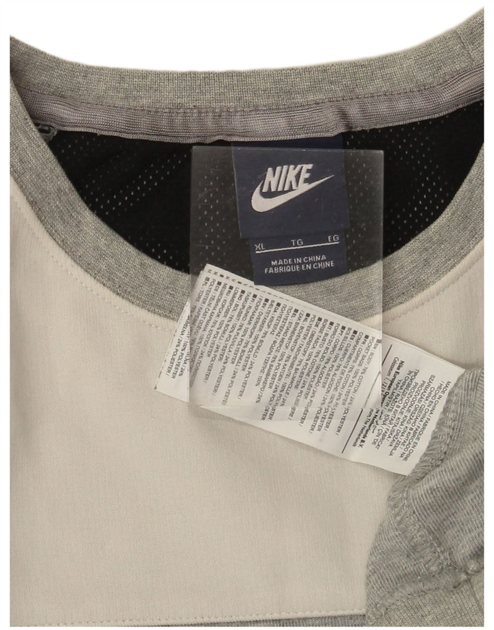 Pulover NIKE pentru bărbați, XL, gri, bumbac color bloc