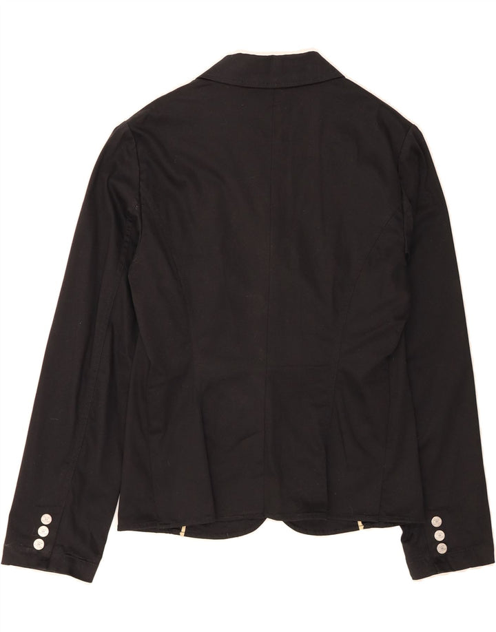 TOMMY HILFIGER Girls 3 Button Blazer Jacket 13-14 Years Black Cotton Vintage Tommy Hilfiger and Second-Hand Tommy Hilfiger from Messina Hembry 