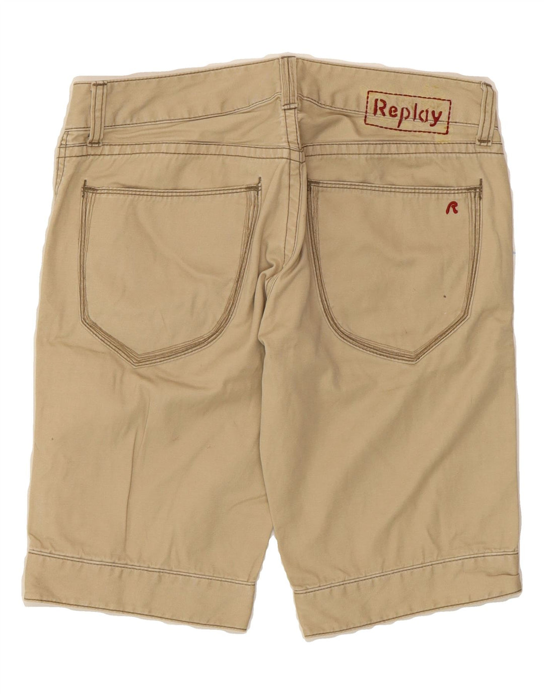REPLAY Womens Casual Shorts  W27 Small Beige Cotton Vintage Replay and Second-Hand Replay from Messina Hembry 
