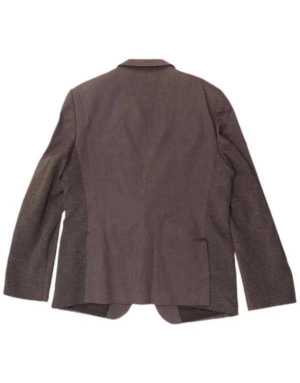 Blazer pentru bărbați Zara cu 1 nasture EU 54 XL bumbac gri