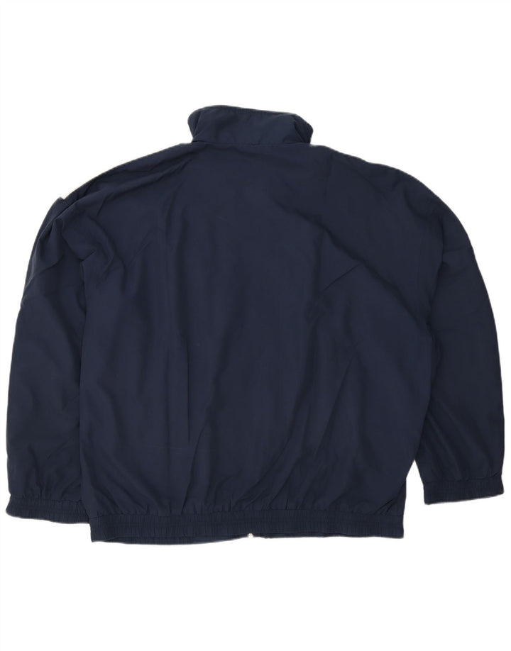 Jachetă de trening vintage pentru bărbați IT 50 Medium Bleumarin Colorblock