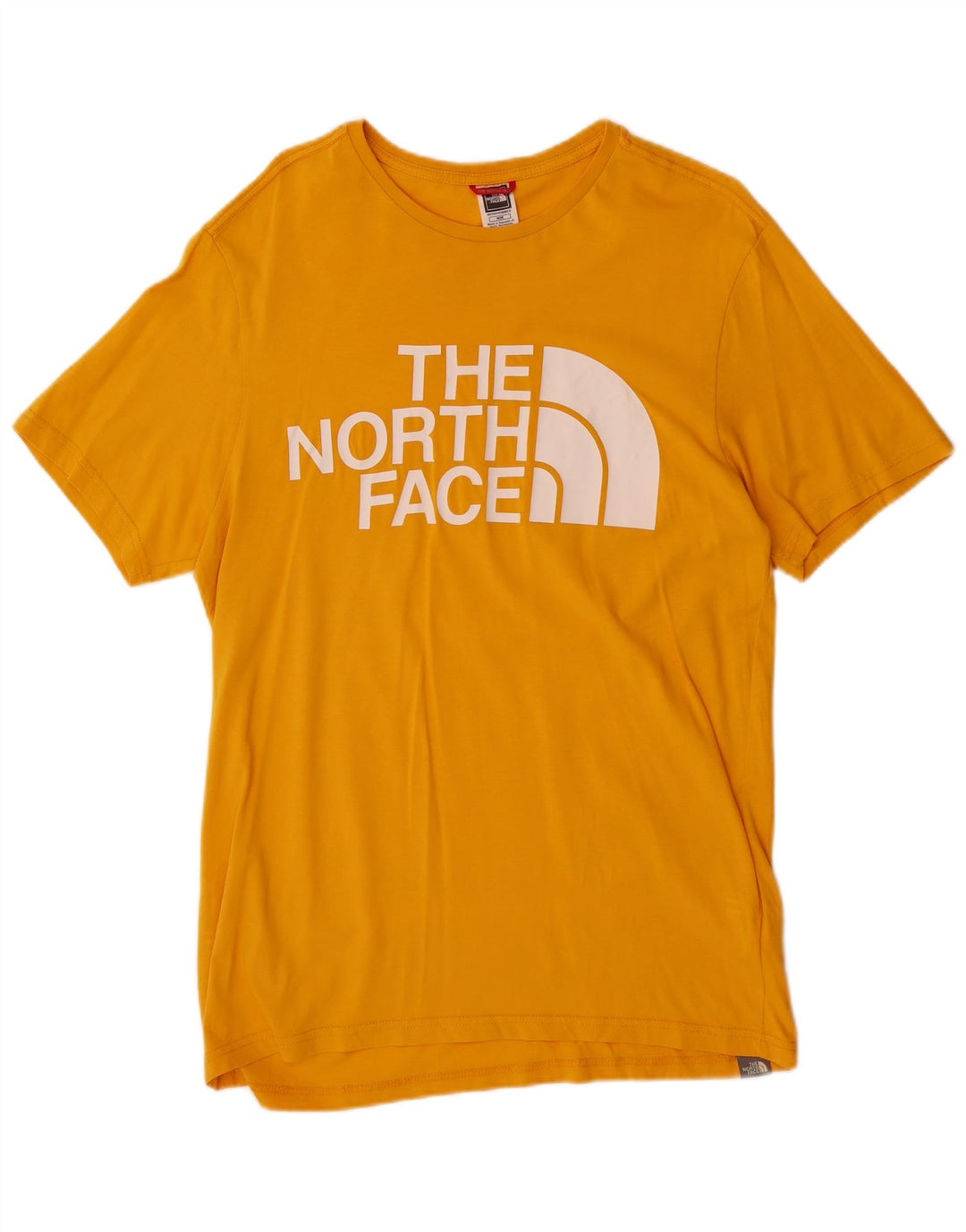 Tricou grafic pentru bărbați The North Face Top din bumbac galben mediu