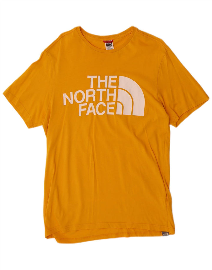 Tricou grafic pentru bărbați The North Face Top din bumbac galben mediu