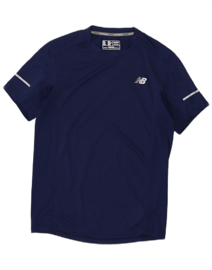 Tricou pentru bărbați New Balance Top mic din poliester bleumarin