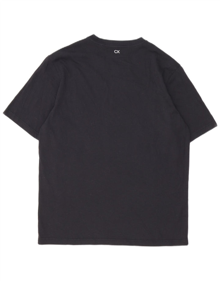Tricou Calvin Klein pentru bărbați Top mare, negru, geometric din bumbac