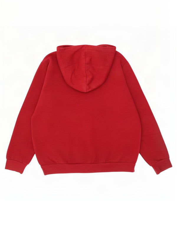 Pulover pentru femei Puma Graphic Oversized Hoodie UK 10 Small Burgundy Bumbac