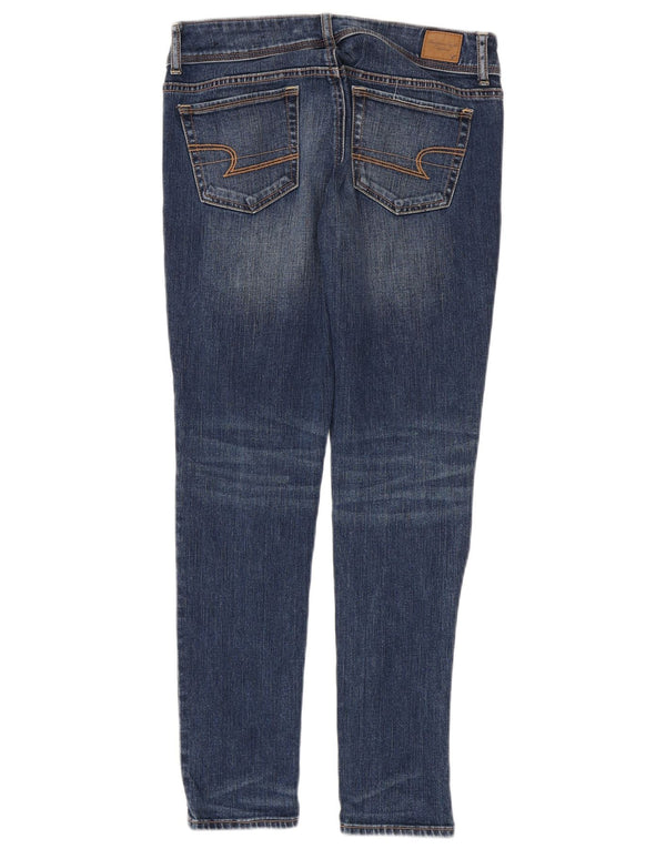 Blugi skinny pentru femei American Eagle US 6 Medium W30 L29 Bumbac bleumarin