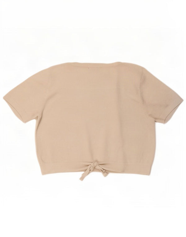 Top cardigan cu mânecă scurtă pentru femei Marks & Spencer UK 12 Medium White