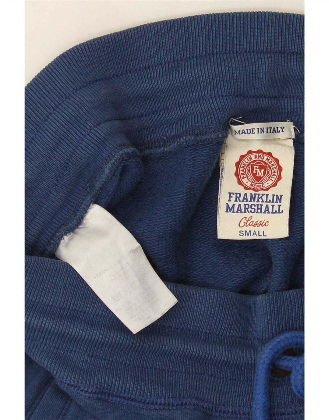 Pantaloni de trening pentru bărbați Franklin Marshall Pantaloni de jogging Bumbac albastru mic