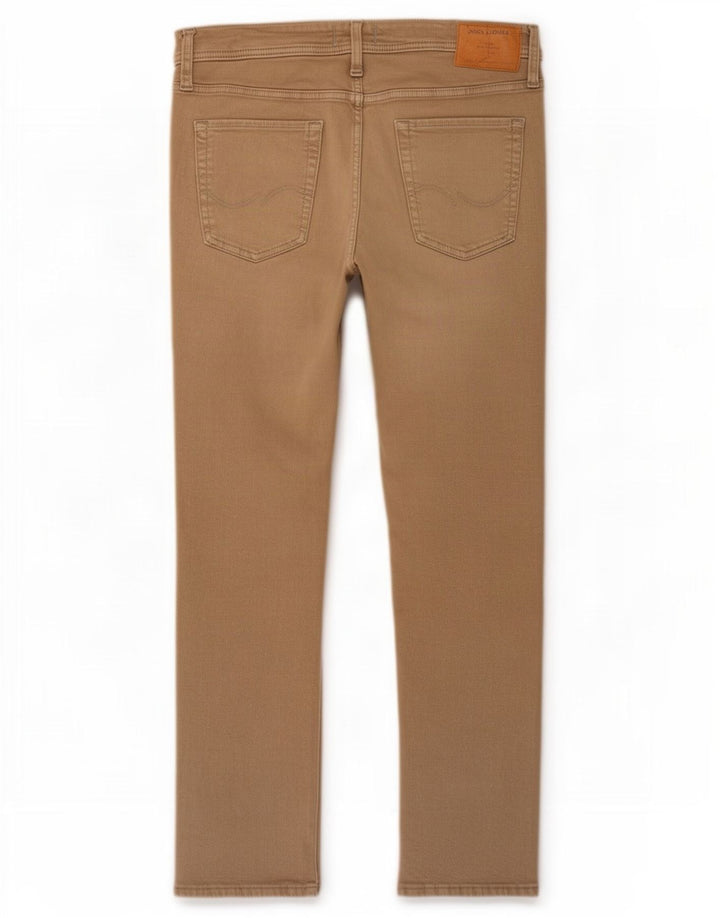 Blugi slim pentru bărbați Jack & Jones W34 L32 bumbac bej