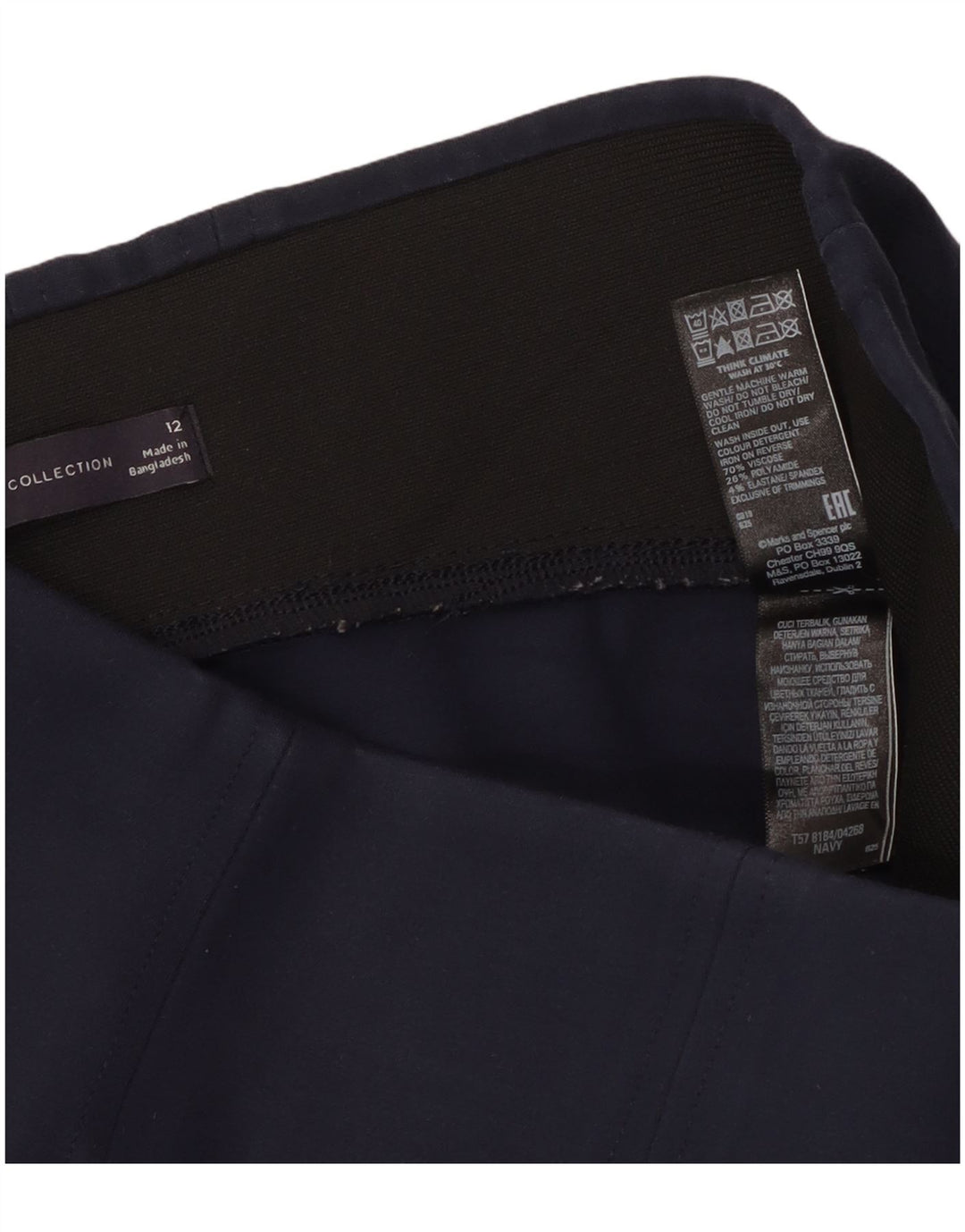 Leggings pentru femei Marks & Spencer UK 14 Medium Bluemarin Blue Viscose