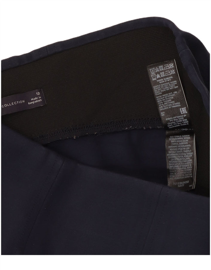 Leggings pentru femei Marks & Spencer UK 14 Medium Bluemarin Blue Viscose