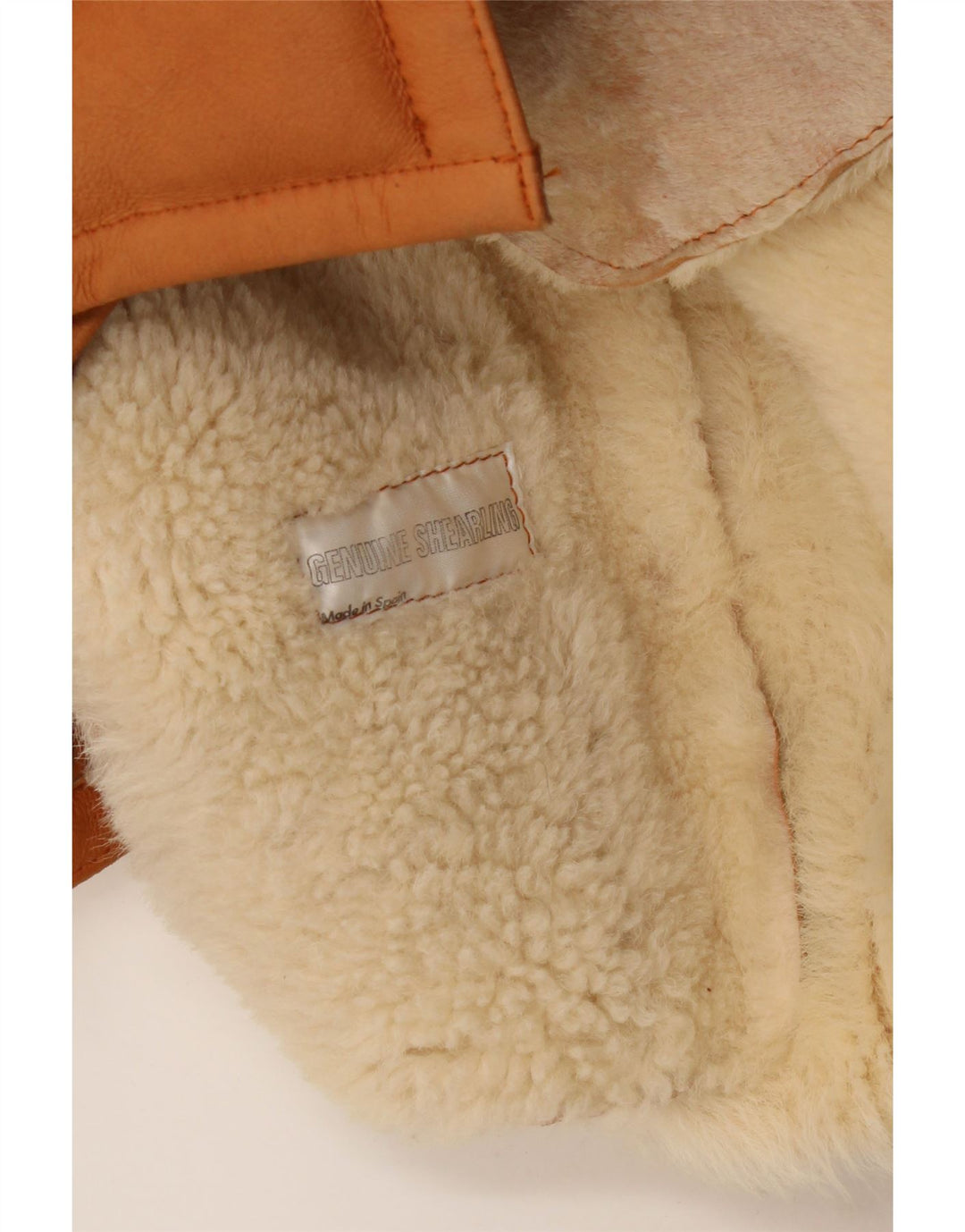 Jachetă vintage pentru bărbați din shearling UK 36, maro, din shearling