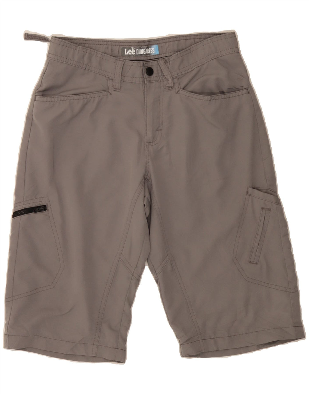 LEE Boys Regular Cargo Shorts 15-16 Years W30  Grey Polyester Vintage Lee and Second-Hand Lee from Messina Hembry 
