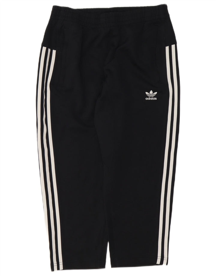 Pantaloni de trening Adidas Crop pentru bărbați, poliester negru mic