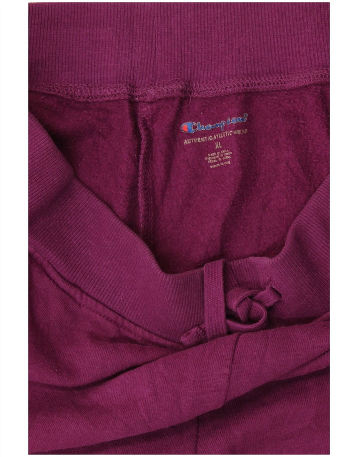 Pantaloni de trening grafic pentru femei CHAMPION Pantaloni de jogging UK 18 XL Bumbac violet