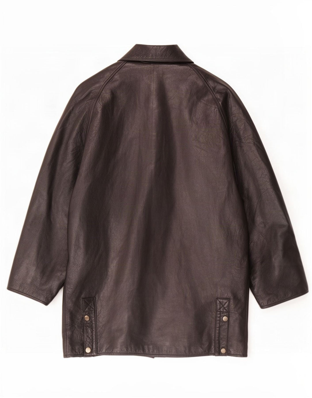 Palton din piele vintage pentru bărbați UK 40 mare negru