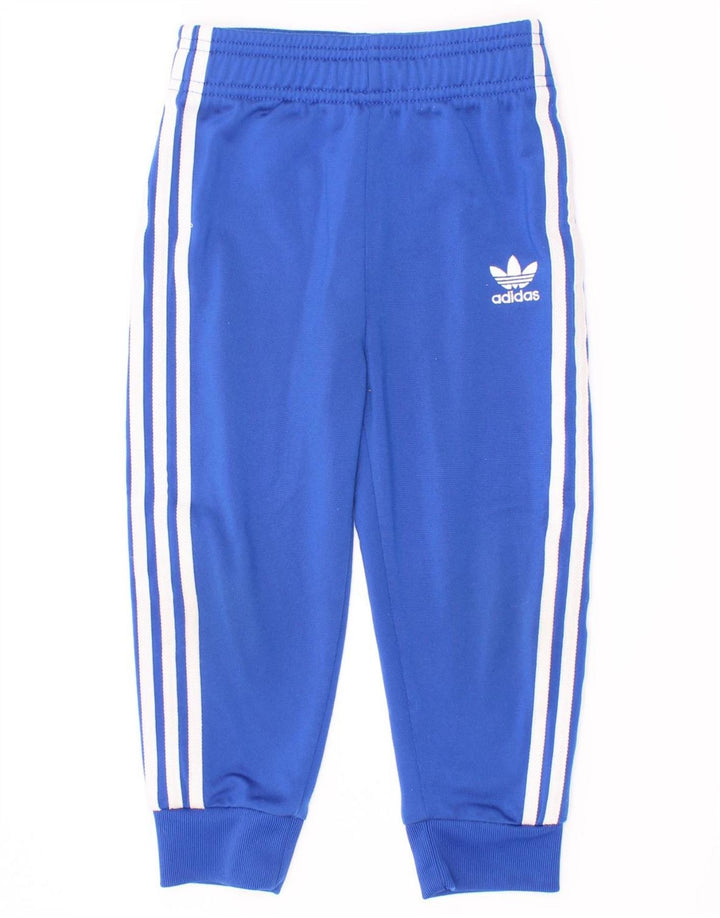 Pantaloni de trening Adidas baieti Joggeri 2-3 ani poliester albastru