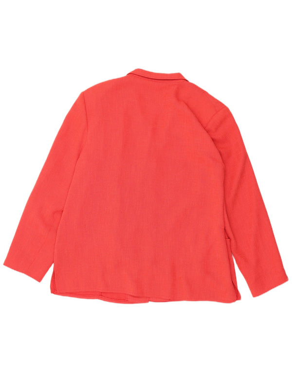 Jachetă Avalon pentru femei cu 4 nasturi, UK 20 2XL, poliester roz