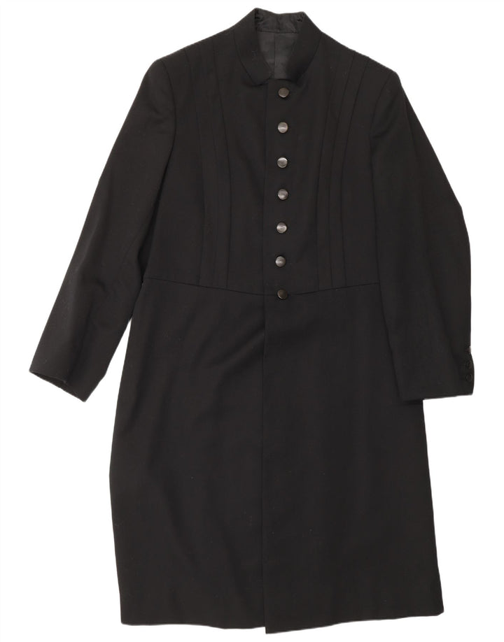 Jachetă vintage pentru bărbați cu frac pentru bărbați UK 38 Medium Black