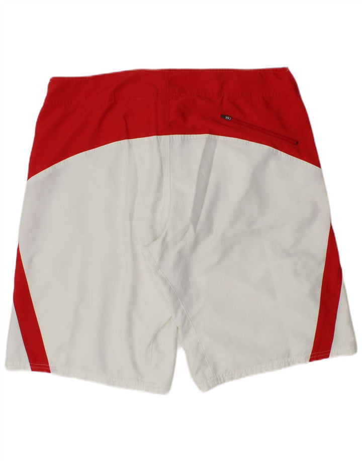 Pantaloni scurți de înot Nike pentru bărbați, mari, alb, din poliester color bloc