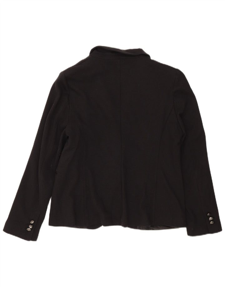 Marks & Spencer jachetă pentru femei cu 1 nasture, UK 16, mare, negru, bumbac