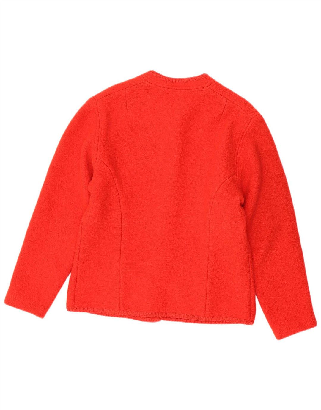 Pulover cardigan Vintage pentru femei IT 42 Lână virgină roșie medie