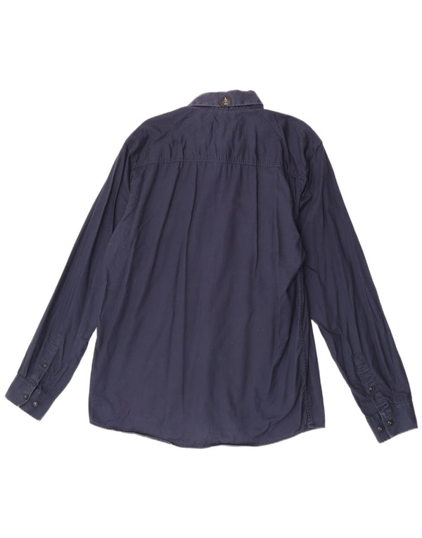 Cămașă Jack & Jones pentru bărbați XL, bumbac bleumarin