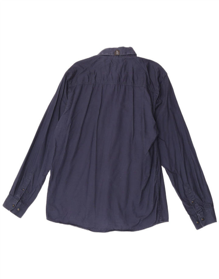 Cămașă Jack & Jones pentru bărbați XL, bumbac bleumarin