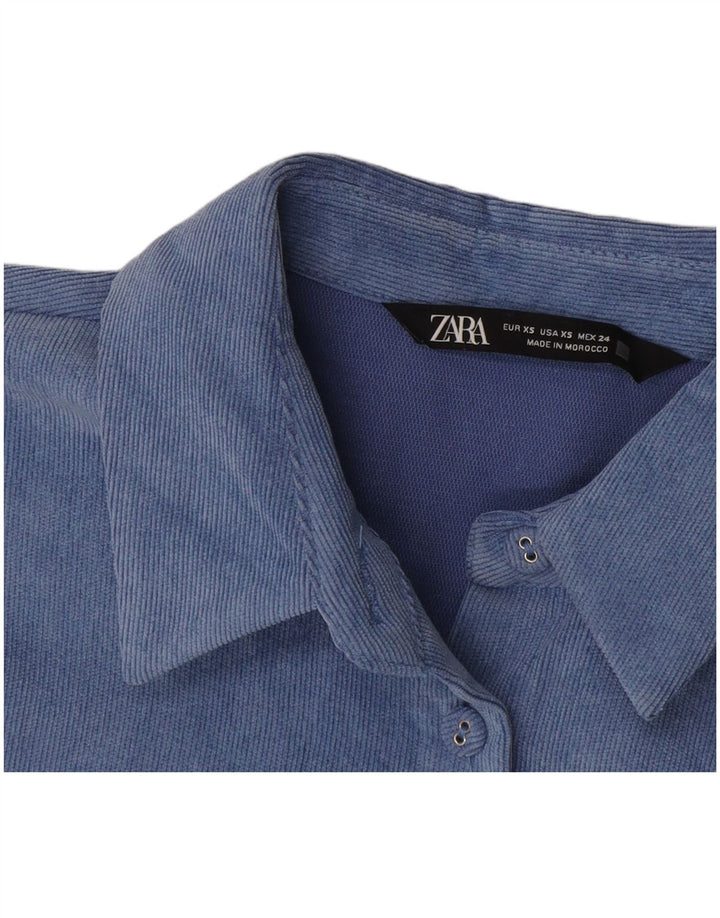 Cămașă supradimensionată pentru bărbați Zara UK 6 XS Albastru