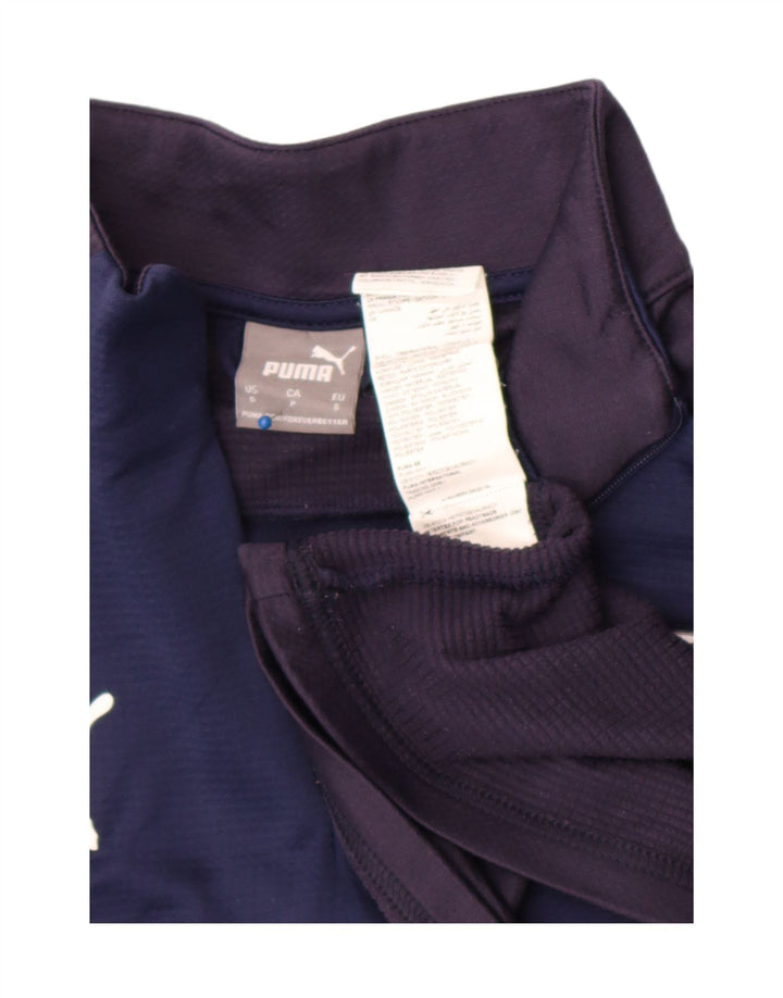 Trening pentru bărbați Puma Graphic Pullover Top mic, bleumarin, color block