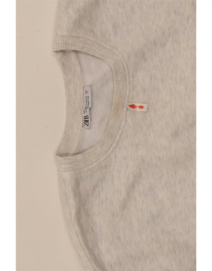 Pulover oversize pentru femei Zara UK 10 Mic, gri, pete
